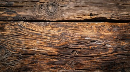 Naklejka premium Texture and Background of an Aged Wooden Table Surface