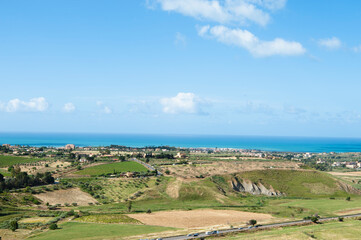 Panoramic view of the province of Agrigento

