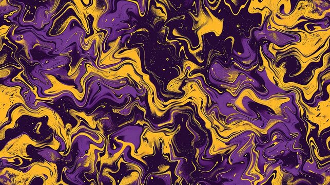Yellow and purple pattern wallpaper