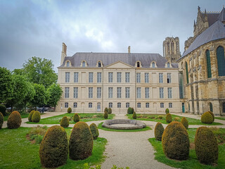 palais du Tau, ancienne résidence d'archevêques à côté de la cathédrale de la ville de Reims (France)