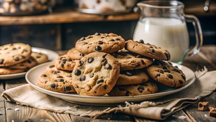 llustrated chocolate bean cookies