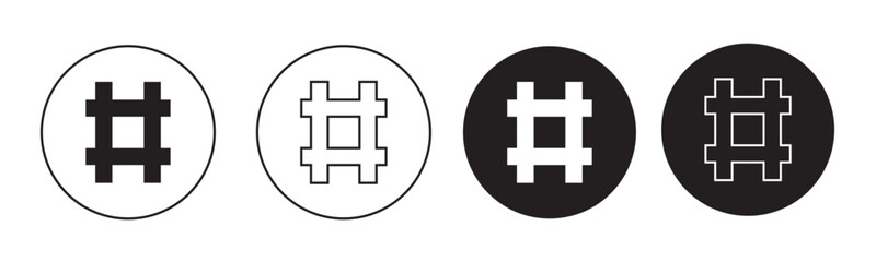 Hashtag icon vector isolated on white background. hashtag vector icon