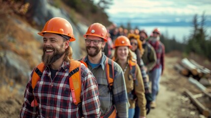 Team celebrating a successful project completion with a team-building excursion.