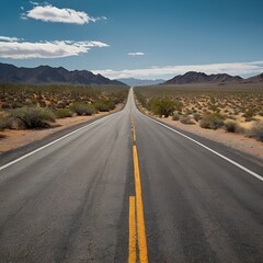 Fototapeta premium Joshua Highway Generative AI 