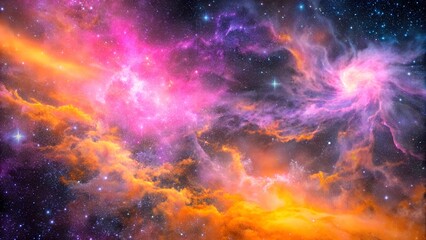 night dark space sky with stars 