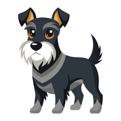 illustration of a Winston dog on white