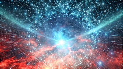 Obraz premium night dark space sky with stars 