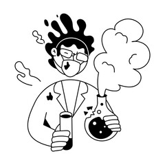 Biotechnology Hand Drawn Mini Illustrations 