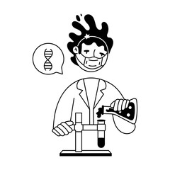 Bioengineering Hand Drawn Mini Illustrations