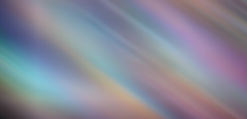 Bright sunny holographic rays fall down obliquely. Abstract background depicting sunlight with chromatic aberration.
