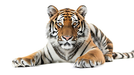 Obraz premium Danger tiger and tiger face danger mood of wild and jungle and forest animal of the tiger