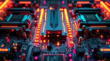 an abstract hardware board