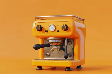 Fototapeta premium white coffee maker with a cup on top of it