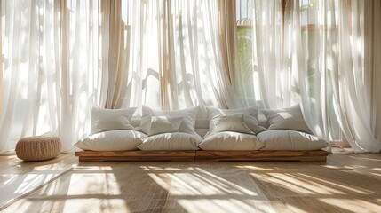 Spacious modern living room