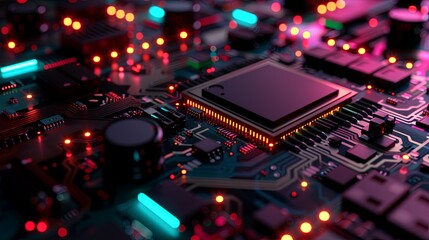 an abstract hardware board