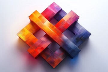 Design a versatile logo with clean lines and subtle gradients, suitable for both digital and print media