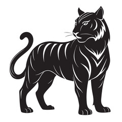 illustration of cartoon tiger