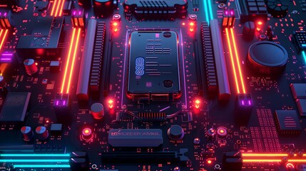 an abstract hardware board