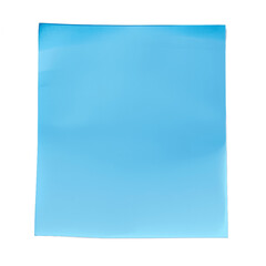 Blue vertical sticky note isolated on transparent background PNG