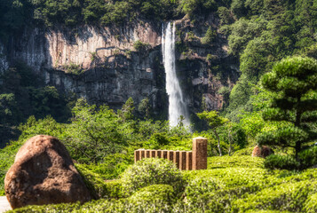 View with Nachi Waterfall located in Nachikatsuura, Wakayama, Japan