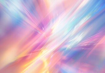 Obraz premium A blurred photo of light rays and pastel colors with the blurry shape of an abstract graphic design in white background