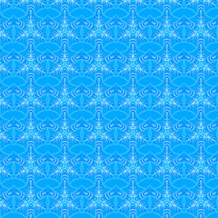 seamless blue pattern bamboo leaves