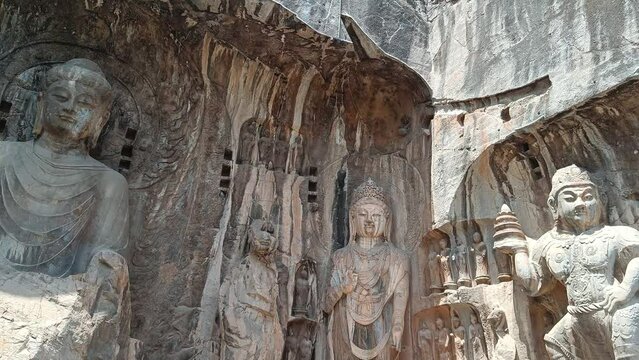 China, Luoyang, Longmen Grottoes, Western Hill
