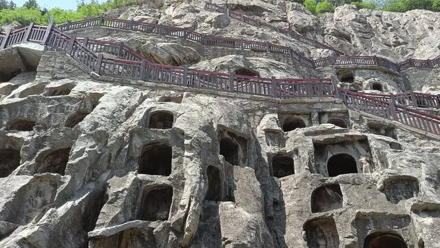 China, Luoyang, Longmen Grottoes, Western Hill
