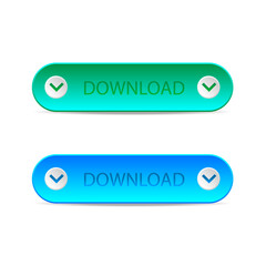 Download Web Buttons, vector design — Vector illustration