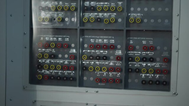 buttons on a spaceship inside