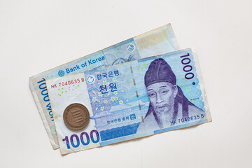 Korean banknotes - 1000 won 