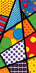 Obraz premium Abstract Pop Art Pattern