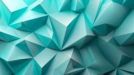 Obraz premium Abstract Teal Geometric Pattern