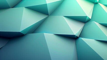 Obraz premium Abstract Teal Geometric Pattern