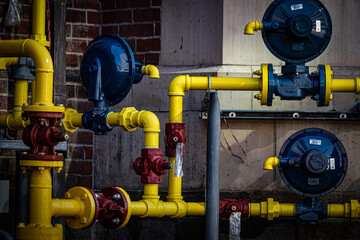 ガスメーターと配管