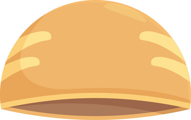Cartoon style icon depicting a swimming pool cap, typically used to protect hair while swimming