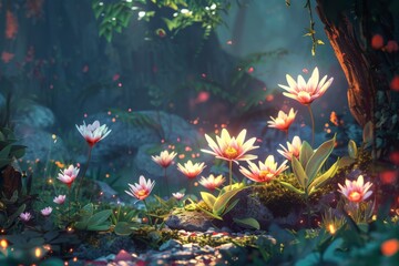 A beautiful and picturesque scene with lush foliage