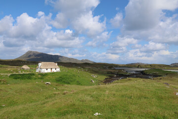 Schottisches Cottage (Blackhouse) für Urlaub, Äußere Hebriden