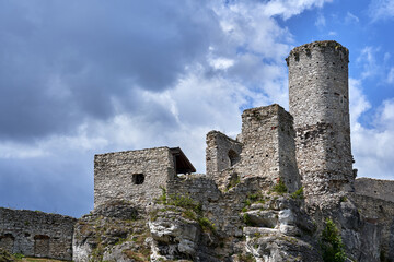 fragment of the ruins of a medieval castle in Ogrodzieniec