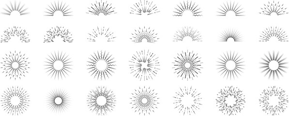 light rays, burst, sun beams, fireworks, flash, explosion retro abstract designs © Shalitha Ranathunge