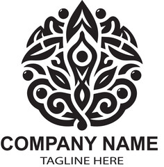 vector yoga logo design 