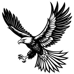 Obraz premium paint-a-majestic-eagle-soaring-through-the-sky