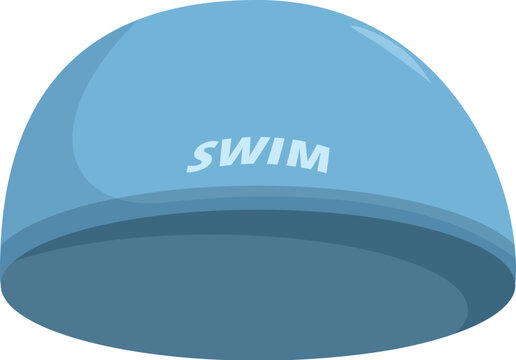 blue swim cap clip art preview