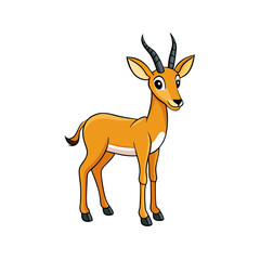 Obraz premium swift gazelle with slender legs, detailed, eye-catching