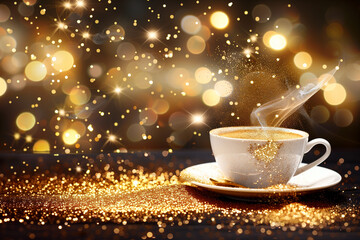 Obraz premium 커피 광고 사진