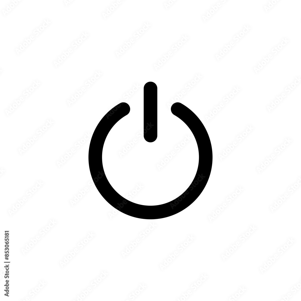 Poster Power icon button On Off icons Buttons, Energy switch sign, Power Switch Icons, Start power button, turn off symbol, shutdown energy icon
