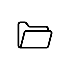 open folder icon, file document archive icon sign - data storage folder file document icon button