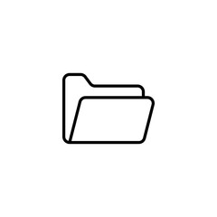open folder icon, file document archive icon sign - data storage folder file document icon button