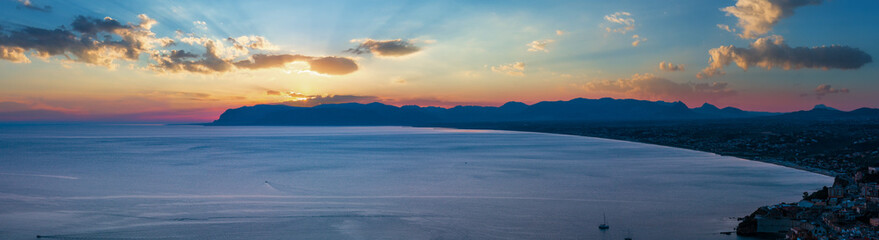 Obraz premium Castellammare del Golfo sea bay, Sicily, Italy