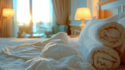 Side View Of A King-Size Bed, High Quality, HD